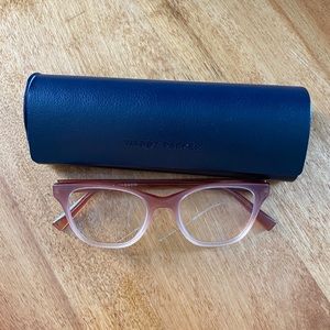 Warby Parker Amelia in Rose Clay Fade w Case